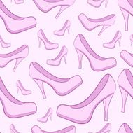 Seamless pink shoes