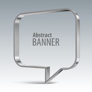 Shiny metal vector banner eps 10
