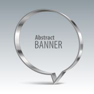 Shiny metal vector banner eps 10 N2