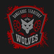 Wolves - military label badges and design elements N4