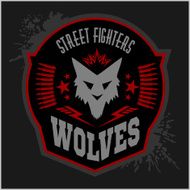Wolves - military label badges and design elements N5