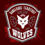 Wolves - military label badges and design elements N6