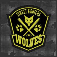 Wolves - military label badges and design elements N7