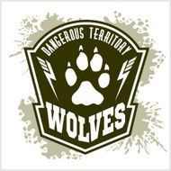 Wolves - military label badges and design elements N8