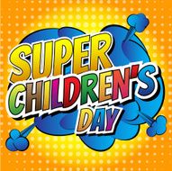 Super Children&#039;s Day - Comic book style word N2
