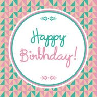Retro Style Birthday Card