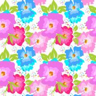 Seamless pattern with poppies on a white background N3