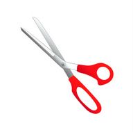 red scissors