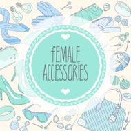 Vector frame for stores with accessories Vector Illustration N2