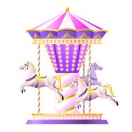 Retro Carousel Illustration