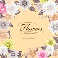 tropical style fashion wedding invitation N2