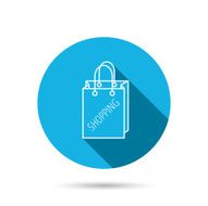 Shopping bag icon Sale handbag sign N9