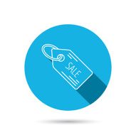 Sale shopping tag icon Discount label sign N10