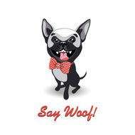 funny dog vector
