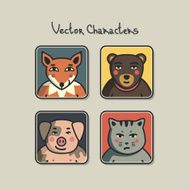 avatars with faces of animals