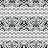 Lace seamless pattern with flowers N5