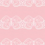 Lace seamless pattern with flowers N7