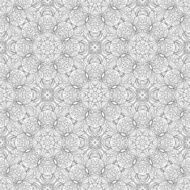Vector Seamless Abstract Black and White Tribal Pattern N106
