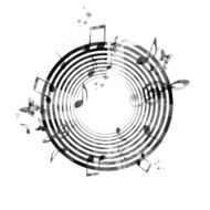 Music notes background