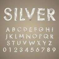 alphabetic fonts and numbers N4