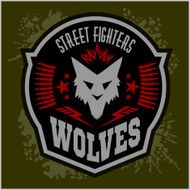 Wolves - military label badges and design elements N9