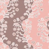 Lace seamless pattern with flowers N8