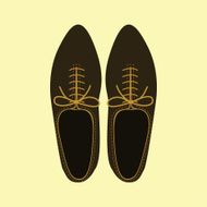 Man shoes icon Flat design N2
