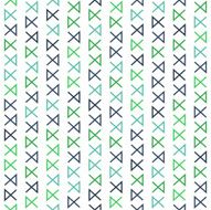 Blue and Green Abstract Shapes Lines on White Background