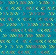 Colorful Arrows Lines on Dark Cyan Background