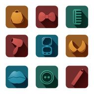 Volume icons set fashion