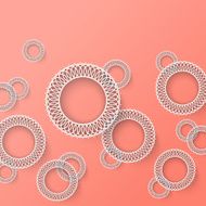 Abstract 3D Lace Graphics vector background