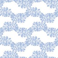 Lace seamless pattern with flowers N9