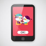 Valentine Shopping flat icon with long shadow eps10 N5