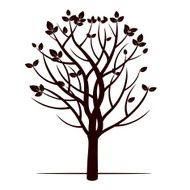 Black Tree Vector Illustration