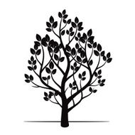 Black Tree Vector Illustration N2