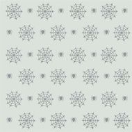 Seamless polka dots pattern with spider web and