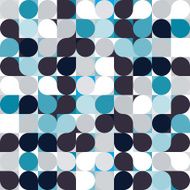 vector circle mosaic seamless pattern background N4
