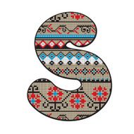 S letter decorated