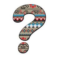Question mark decorated