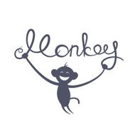 Chinese New Year of the Monkey vector illustration