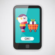 shopping flat icon with long shadow eps10