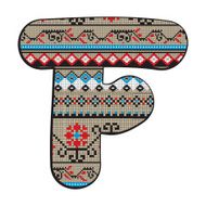 F letter decorated