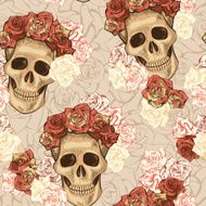 seamless skull pattern N2