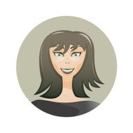 beautiful face of a girl with N2
