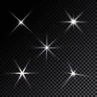 lens flares star lights vector N7