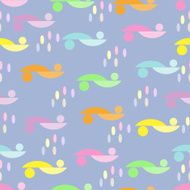 Seamless geometric pattern in pastel tints