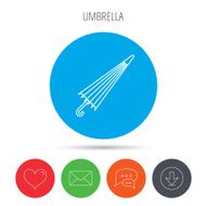 Umbrella icon Water protection sign N3