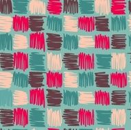 Boho geometry shape square pattern background