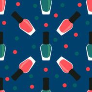 Nail lacquer or nail polish seamless pattern N4