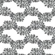 Lace seamless pattern with flowers N14